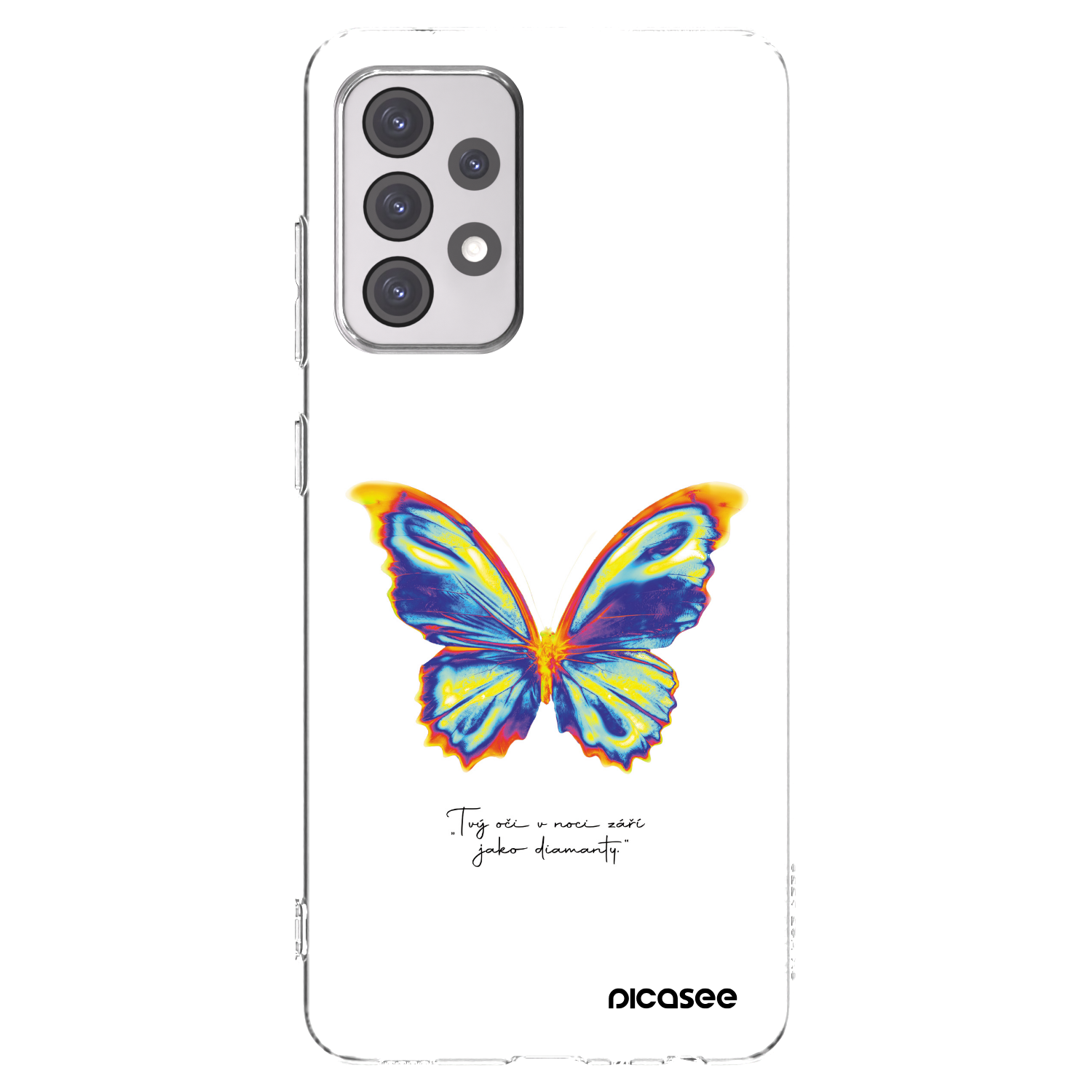 Picasee silikonový průhledný obal pro Samsung Galaxy A52s 5G A528B - Diamanty White