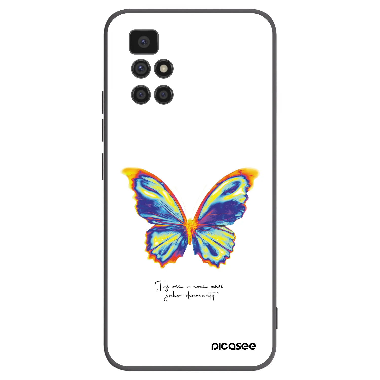 Picasee silikonový černý obal pro Xiaomi Redmi 10 - Diamanty White