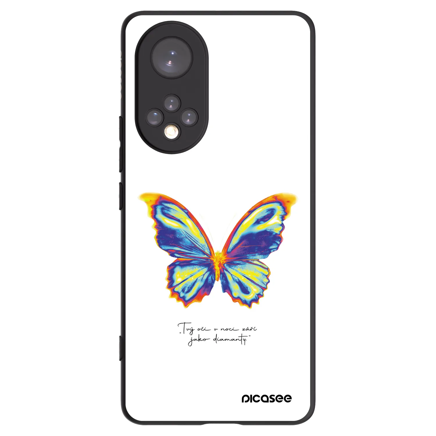 Picasee silikonový černý obal pro Honor 50 5G - Diamanty White