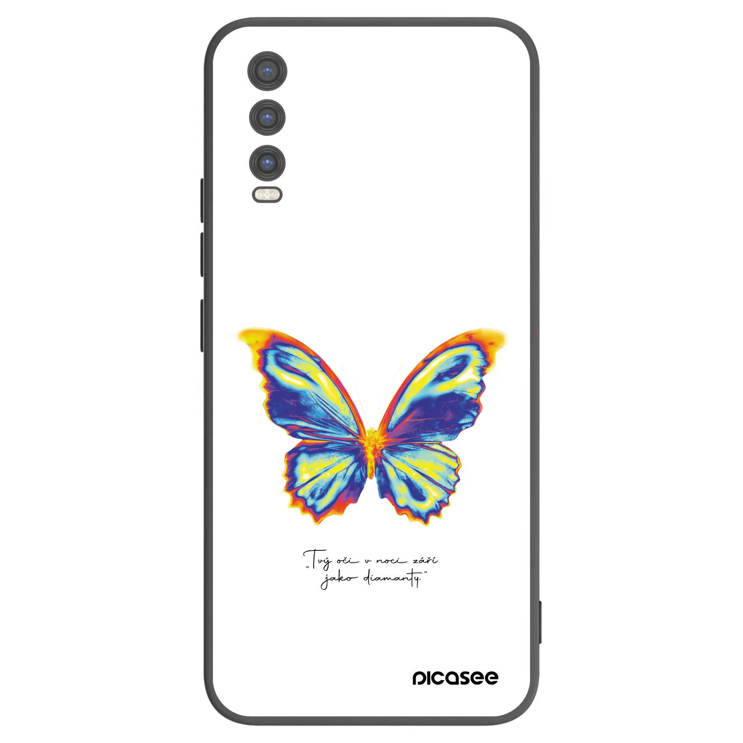 Picasee silikonový černý obal pro Vivo Y20s - Diamanty White