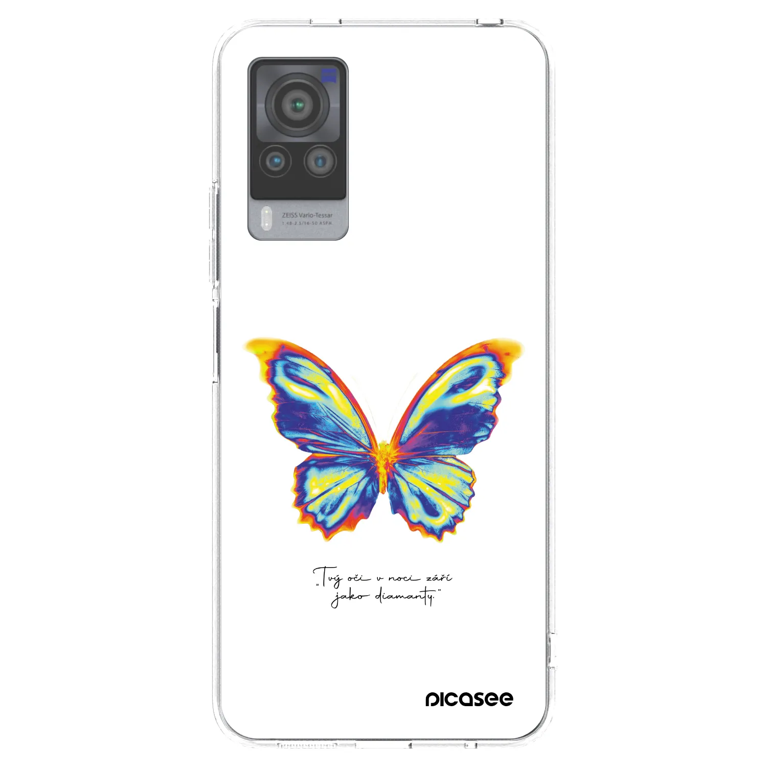 Picasee silikonový průhledný obal pro Vivo X60 Pro 5G - Diamanty White