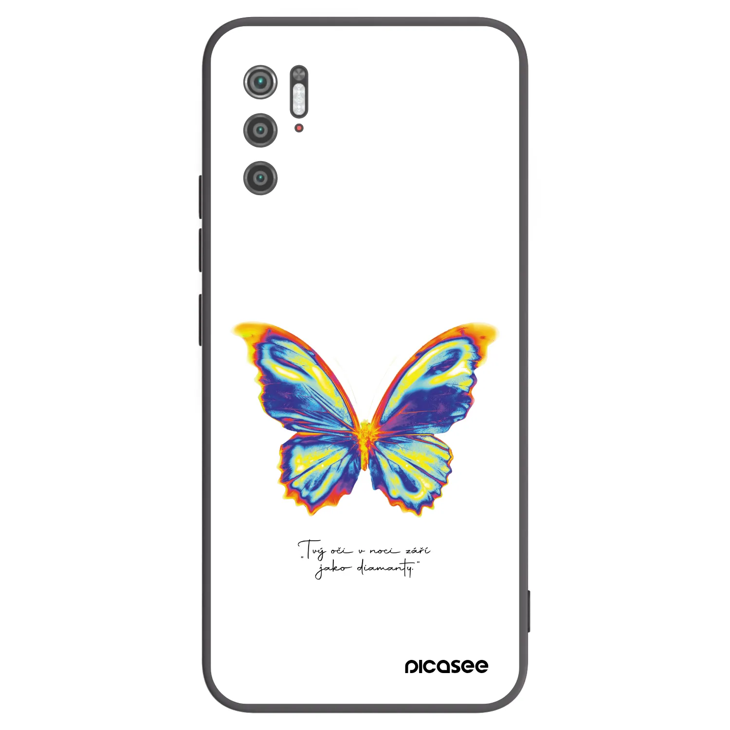 Picasee silikonový černý obal pro Xiaomi Poco M3 Pro 5G - Diamanty White
