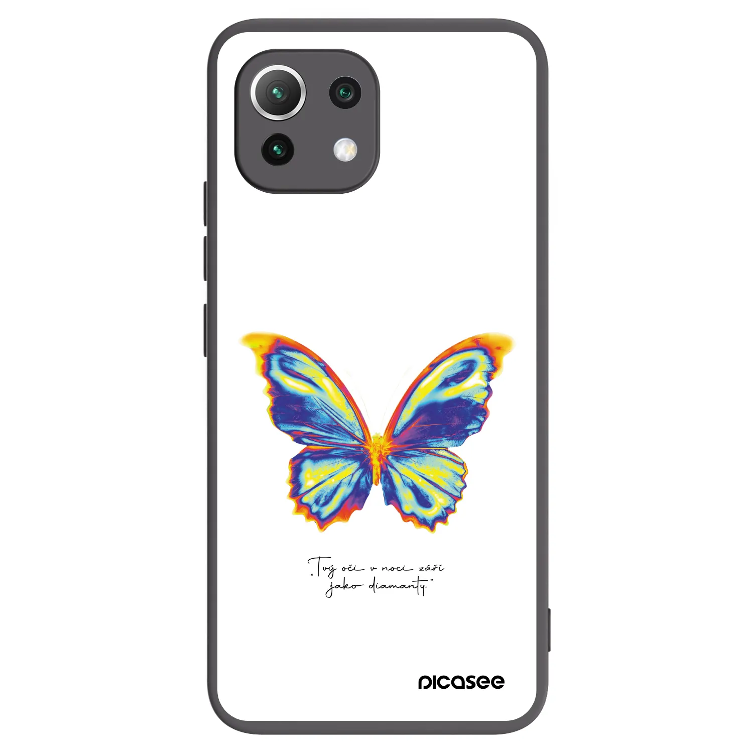 Picasee silikonový černý obal pro Xiaomi 11 Lite 5G NE - Diamanty White