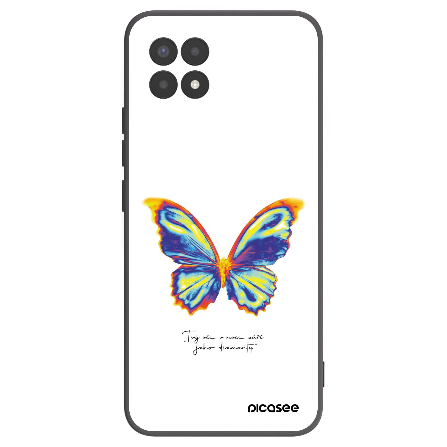 Picasee silikonový černý obal pro Realme 8i - Diamanty White