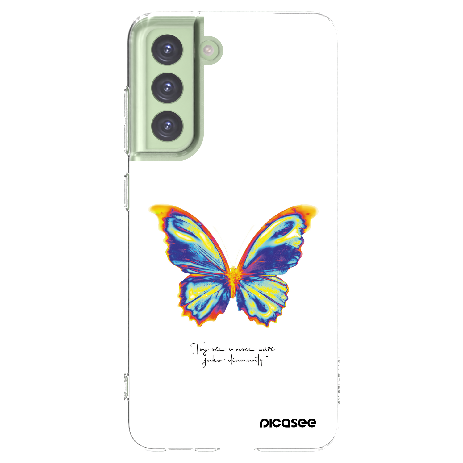 Picasee silikonový průhledný obal pro Samsung Galaxy S21 FE 5G - Diamanty White