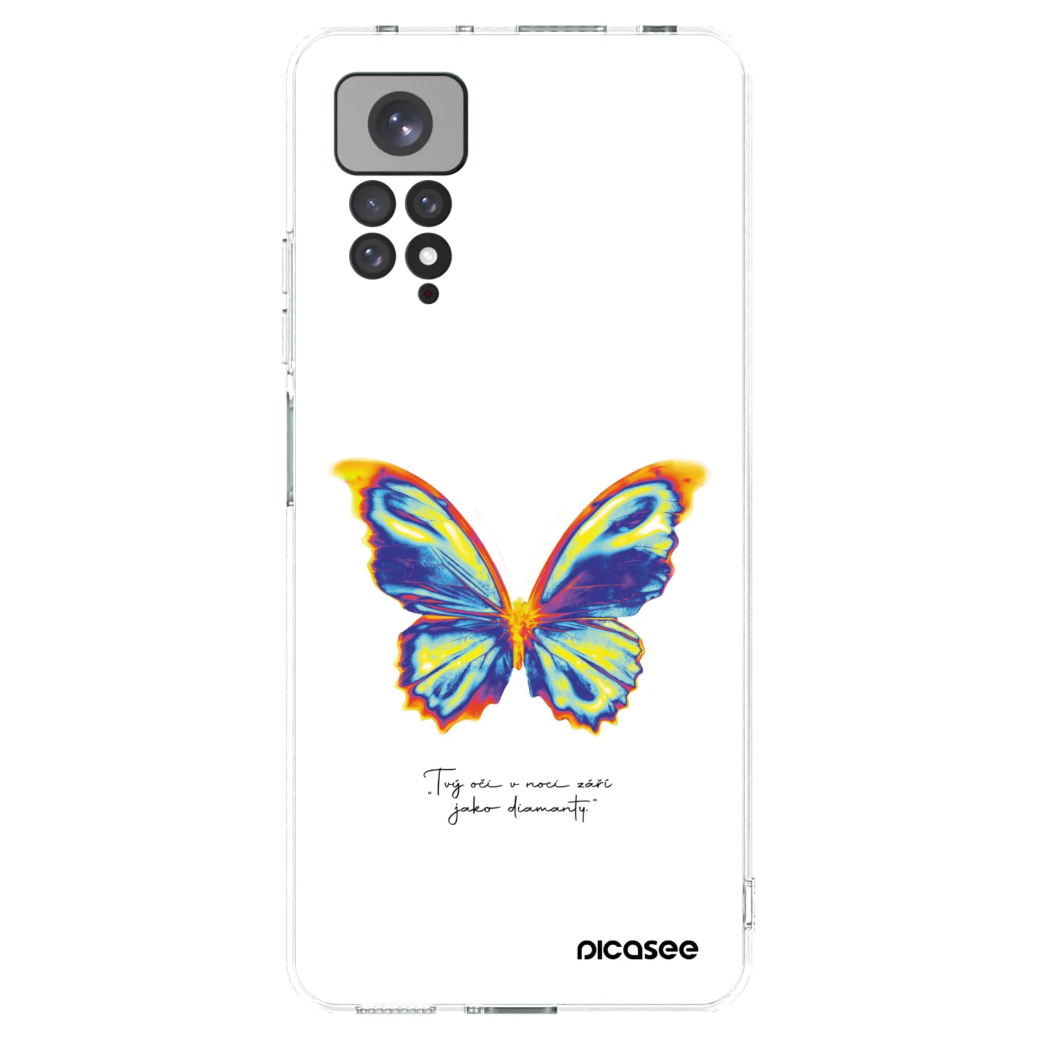 Picasee silikonový průhledný obal pro Xiaomi Redmi Note 11 - Diamanty White