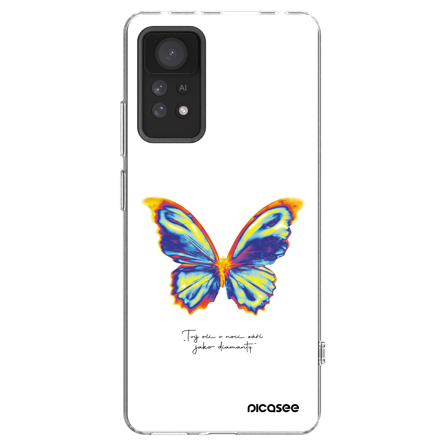 Picasee silikonový průhledný obal pro Xiaomi Redmi Note 11 Pro - Diamanty White