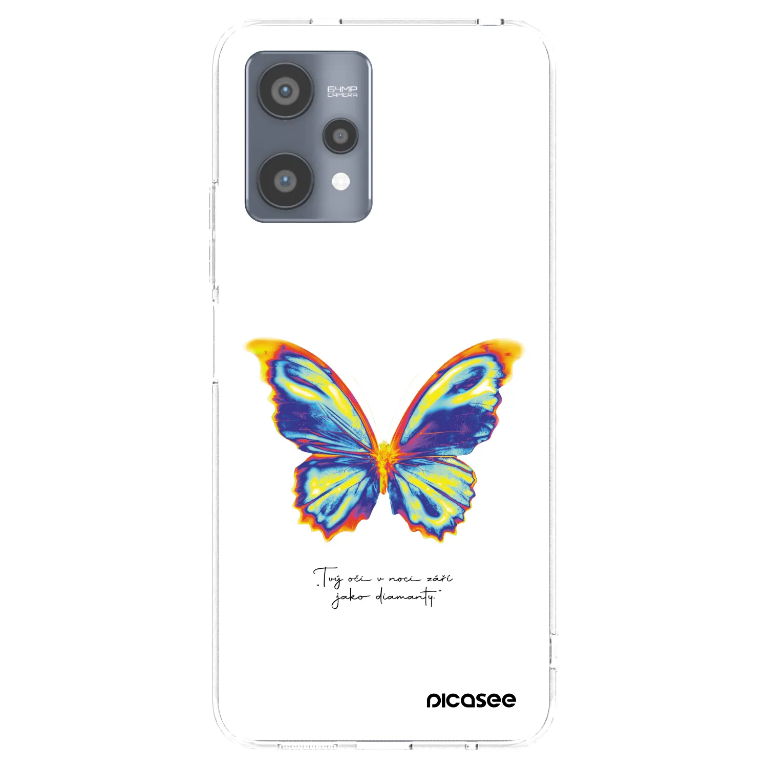 Picasee silikonový průhledný obal pro Realme 9 Pro 5G - Diamanty White