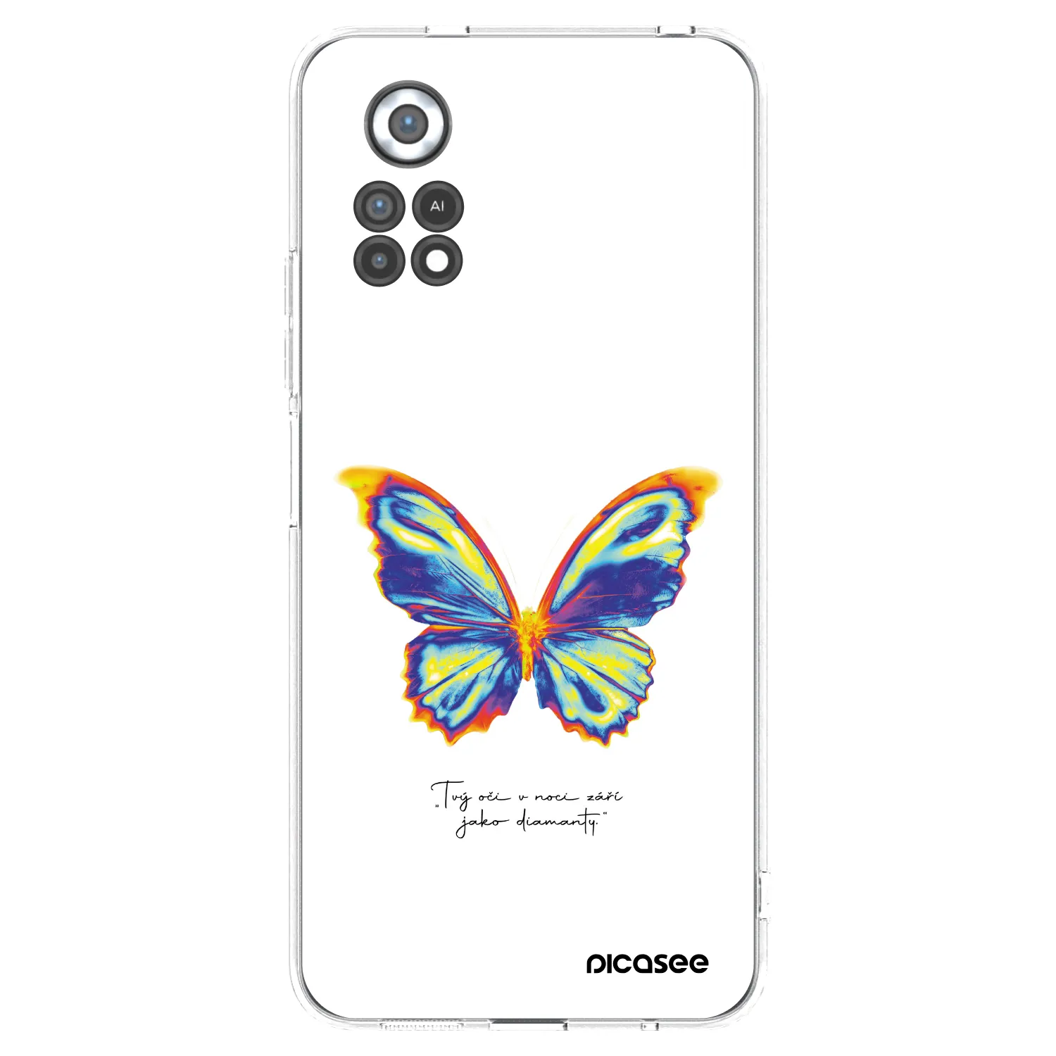 Picasee silikonový průhledný obal pro Xiaomi Poco X4 Pro 5G - Diamanty White