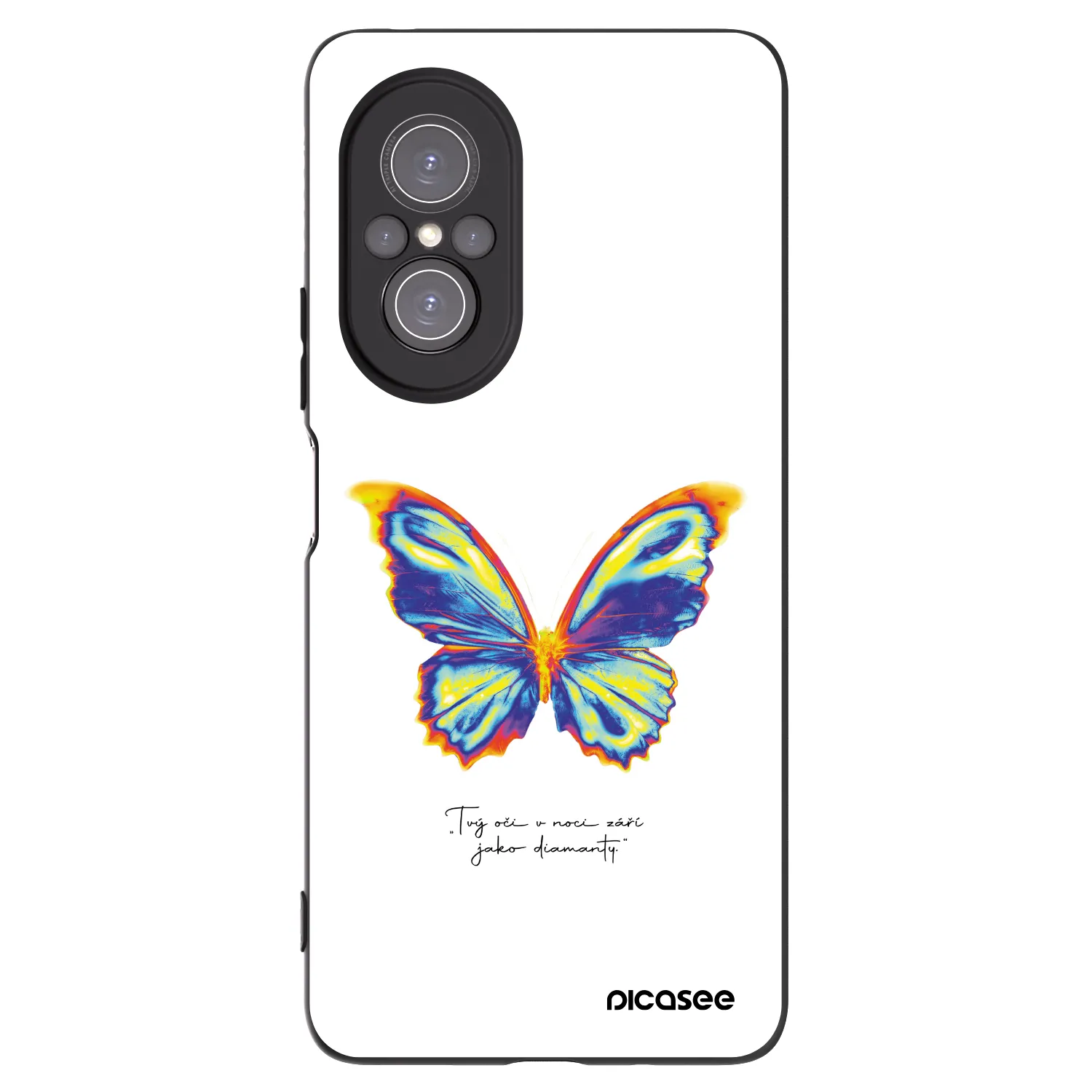 Picasee silikonový černý obal pro Huawei Nova 9 SE - Diamanty White