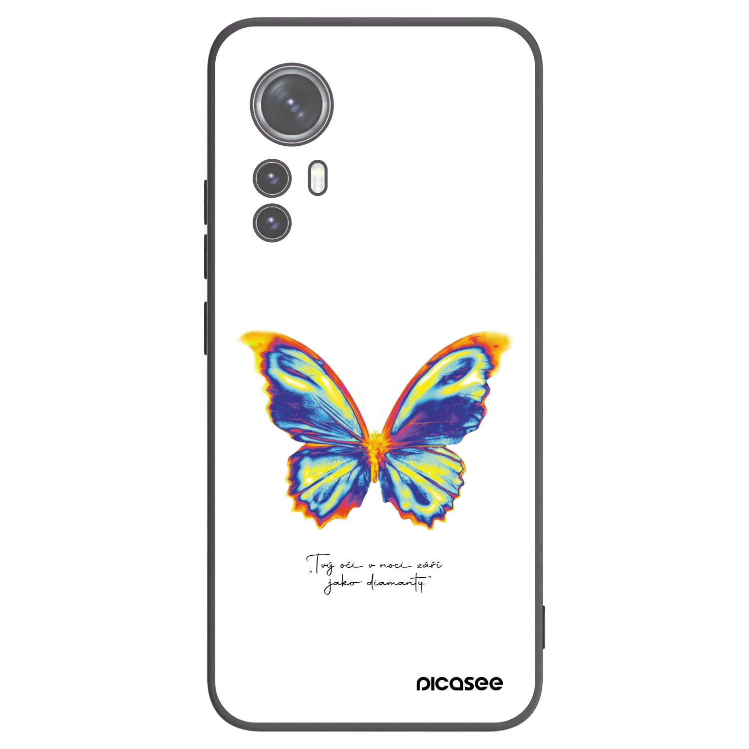Picasee silikonový černý obal pro Xiaomi 12 - Diamanty White
