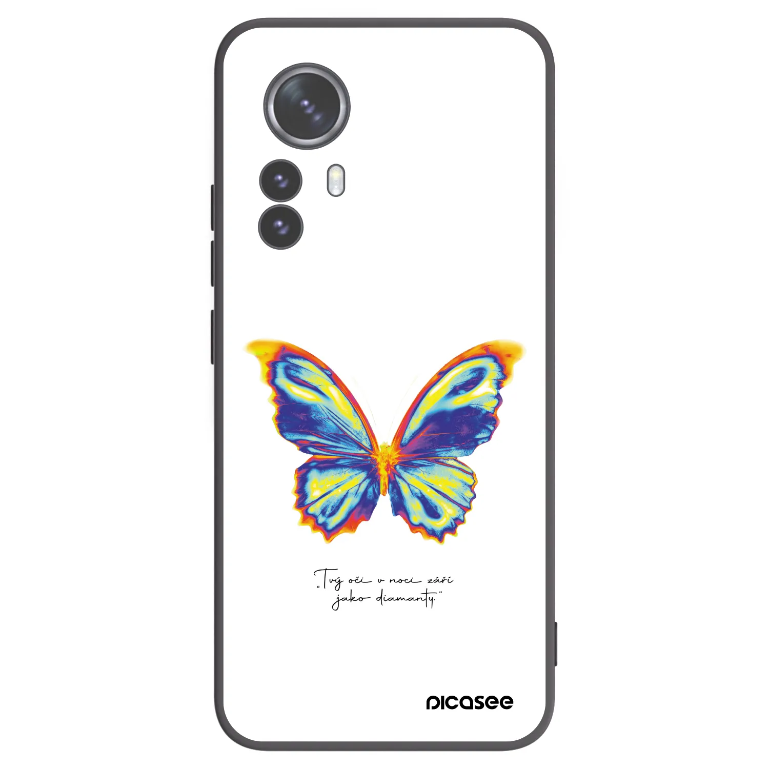 Picasee silikonový černý obal pro Xiaomi 12 Pro - Diamanty White