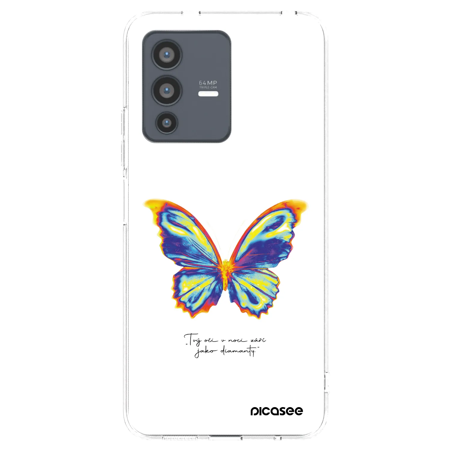 Picasee silikonový průhledný obal pro Vivo V23 5G - Diamanty White