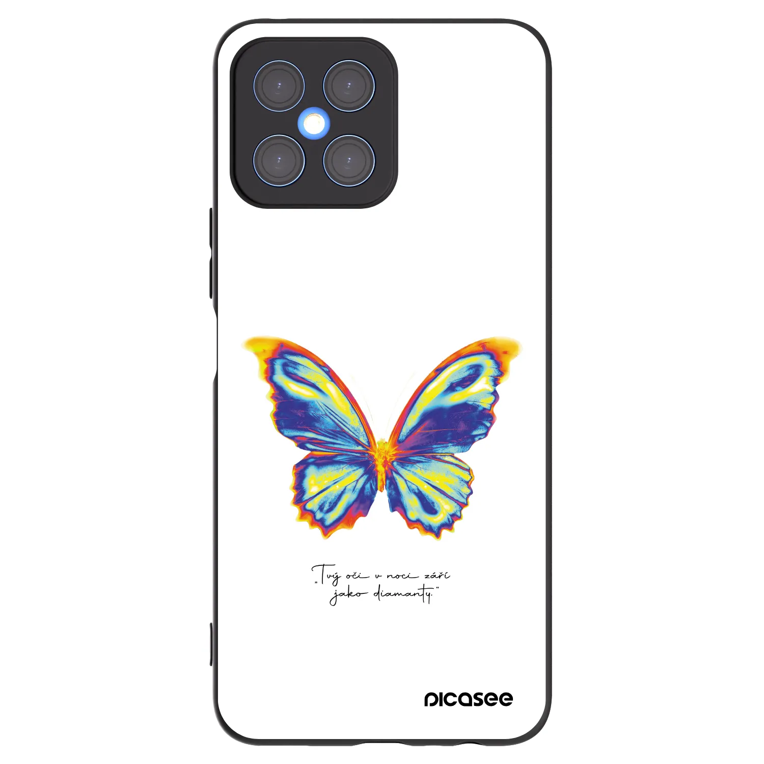 Picasee silikonový černý obal pro Honor X8 4G - Diamanty White