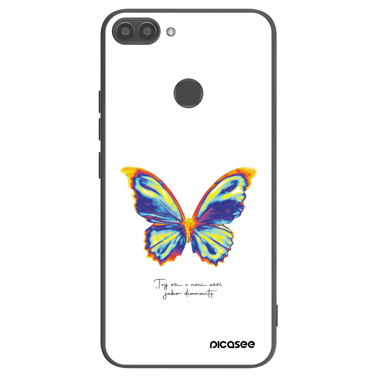 Picasee silikonový černý obal pro Huawei P Smart - Diamanty White