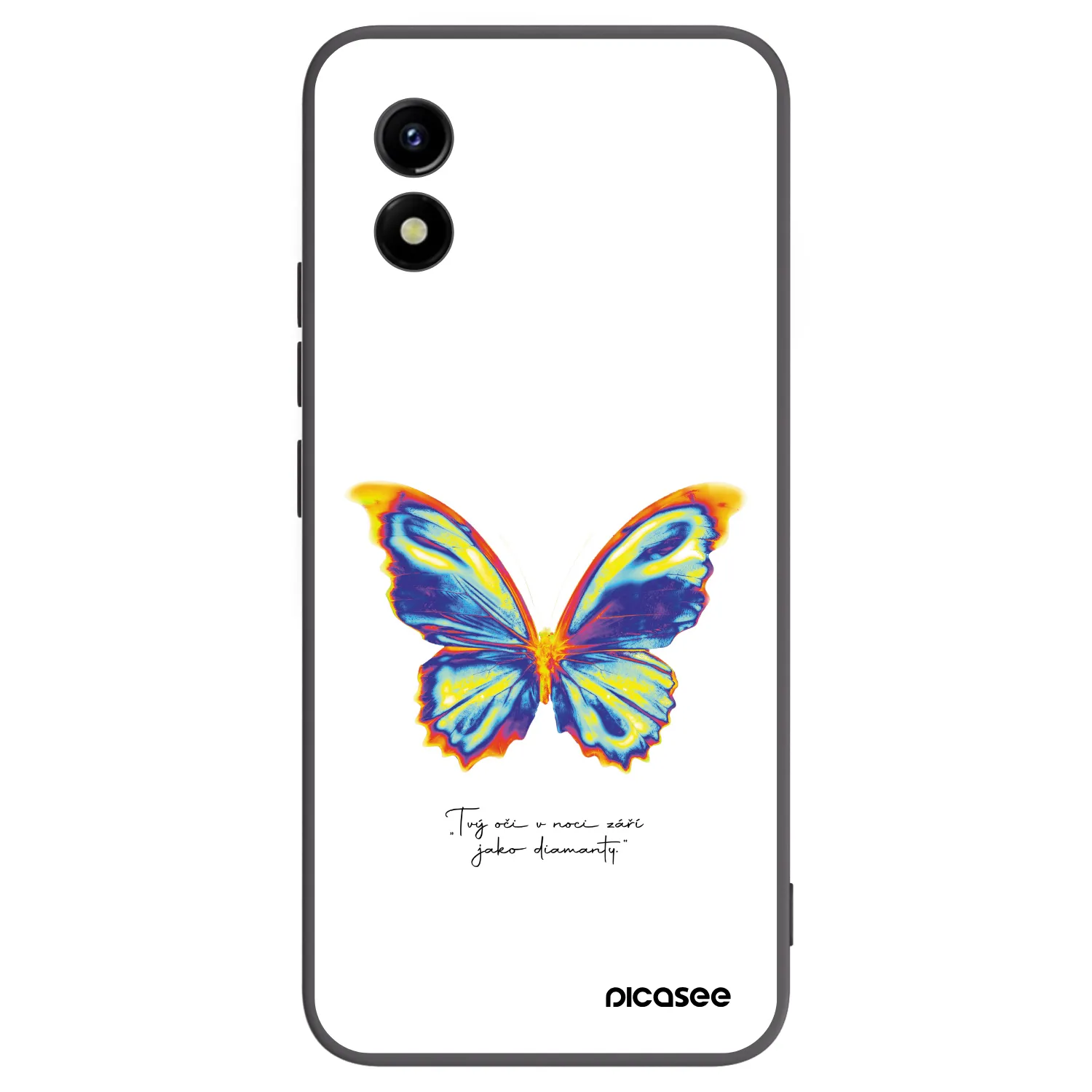 Picasee silikonový černý obal pro Vivo Y01 - Diamanty White