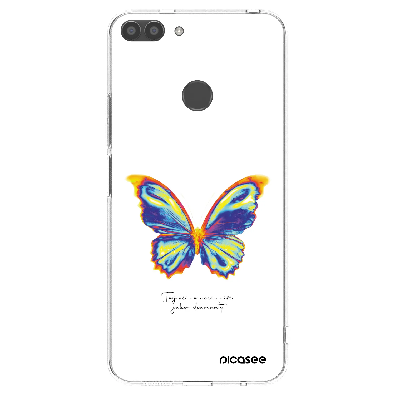 Picasee silikonový průhledný obal pro Huawei P Smart - Diamanty White