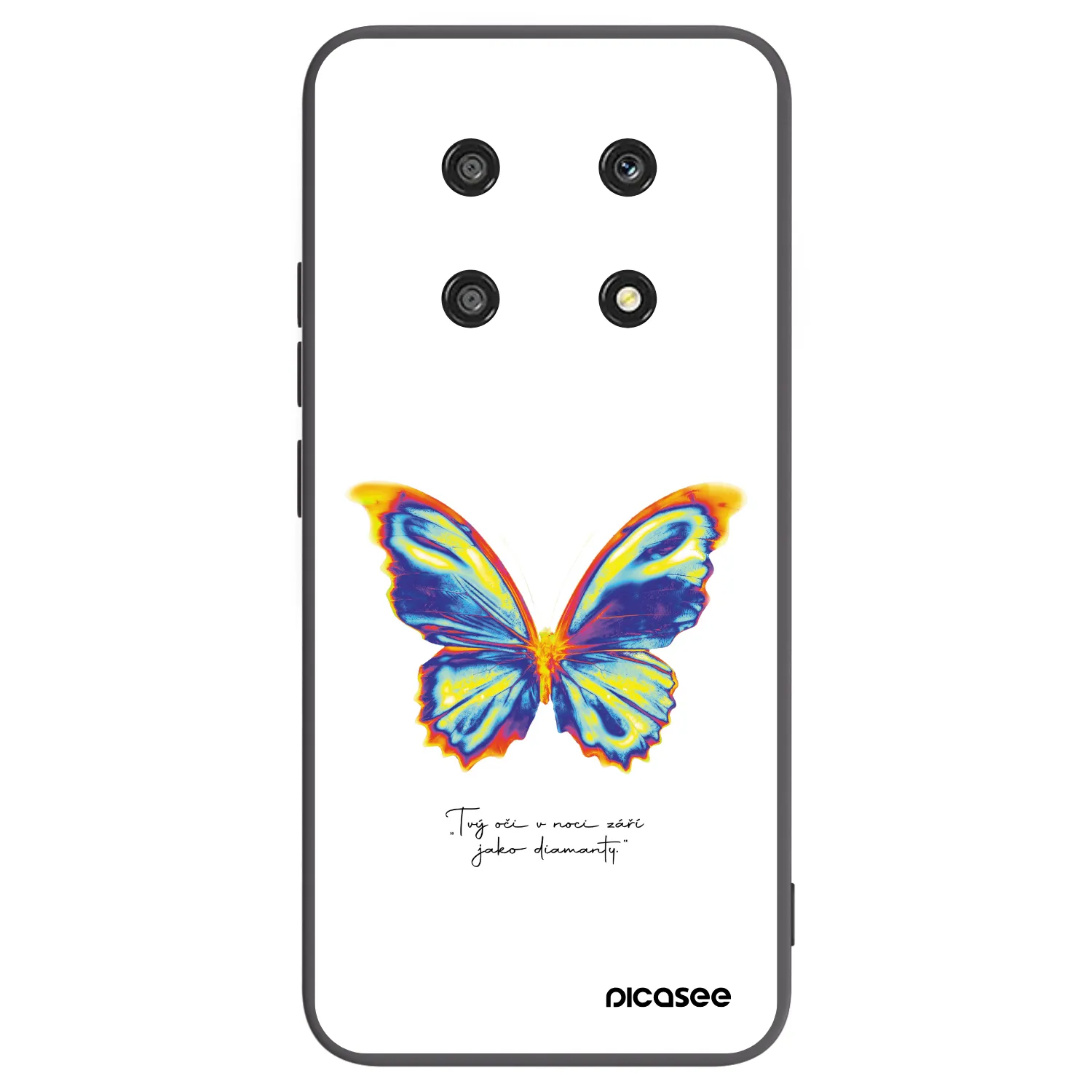 Picasee silikonový černý obal pro Honor Magic4 Lite 5G - Diamanty White