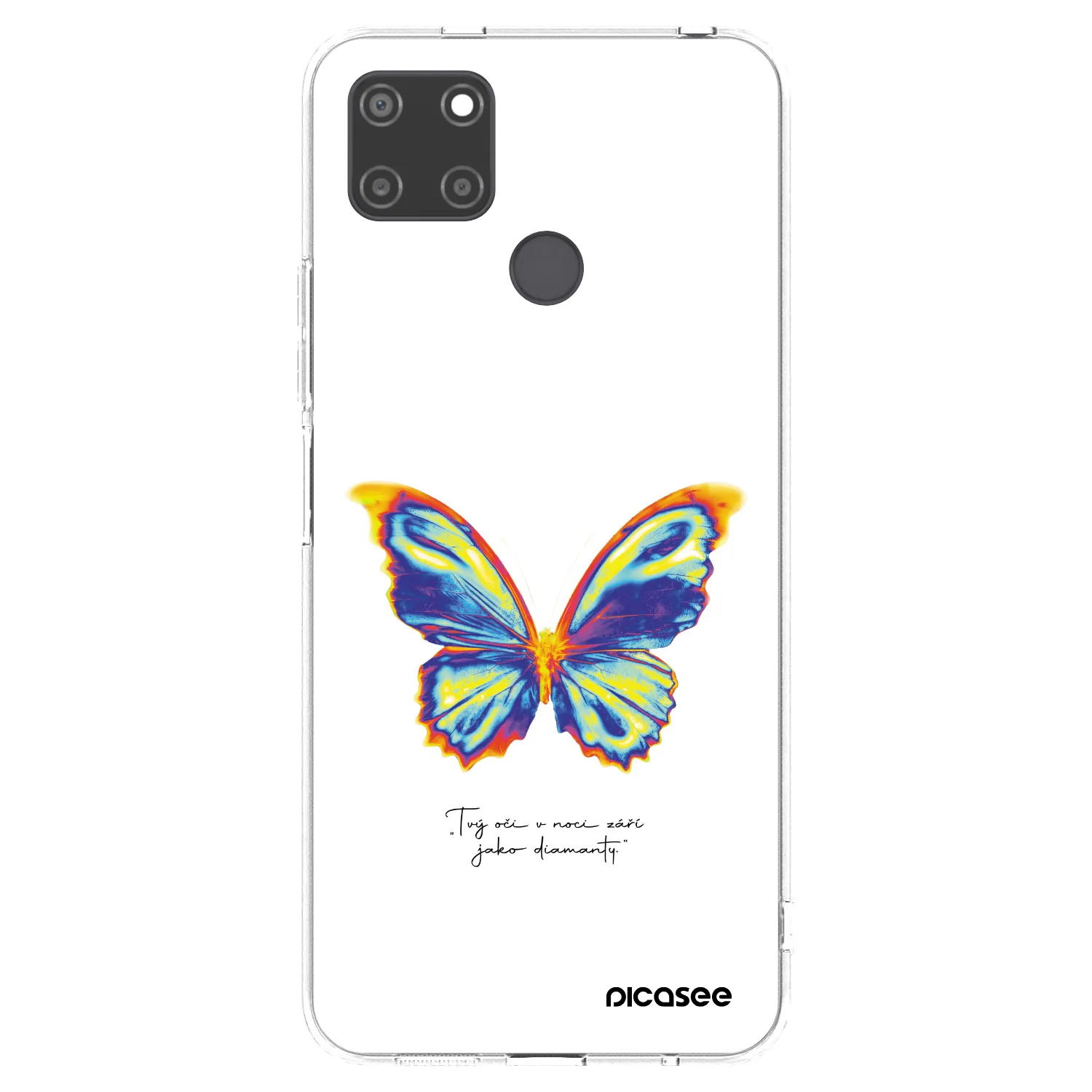 Picasee silikonový průhledný obal pro Realme C21Y - Diamanty White