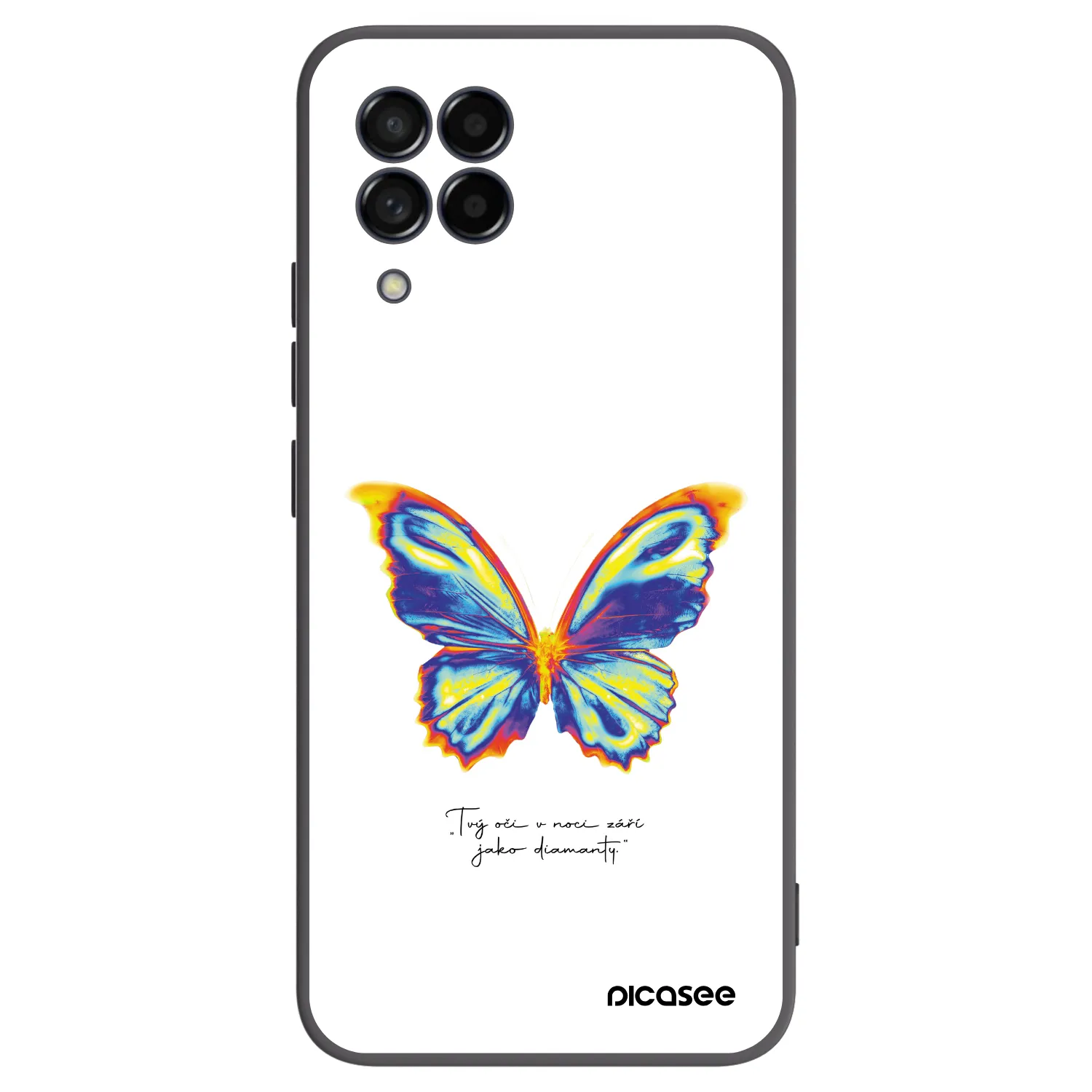 Picasee silikonový černý obal pro Samsung Galaxy M53 5G - Diamanty White