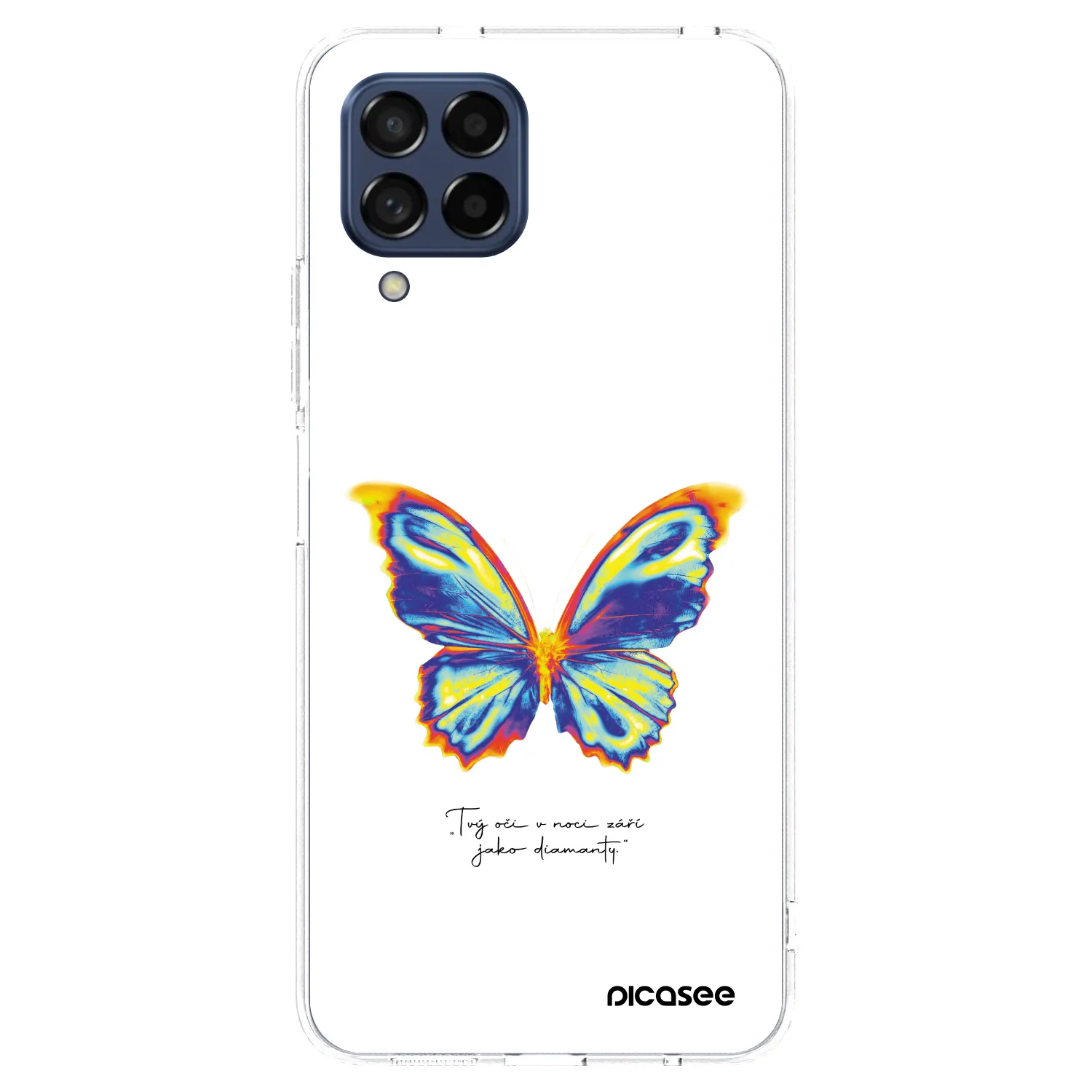 Picasee silikonový průhledný obal pro Samsung Galaxy M53 5G - Diamanty White