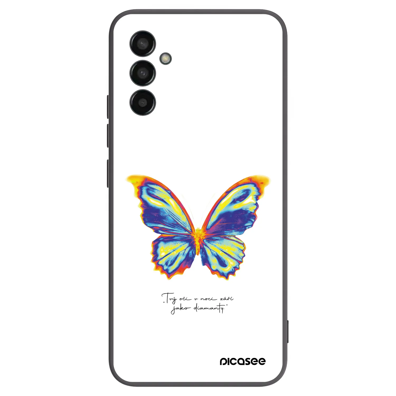 Picasee silikonový černý obal pro Samsung Galaxy M13 M135F - Diamanty White