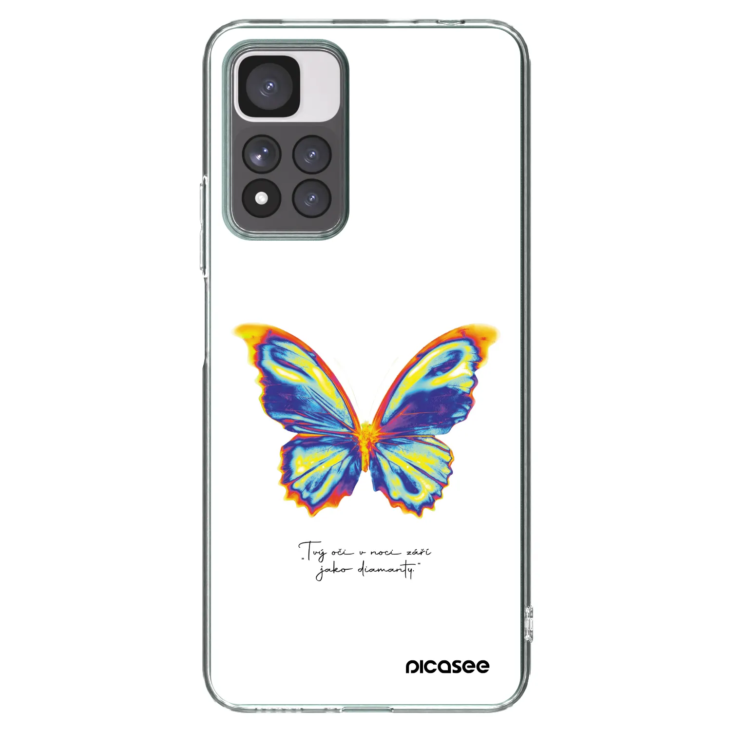 Picasee silikonový průhledný obal pro Xiaomi Redmi Note 11 Pro+ 5G - Diamanty White