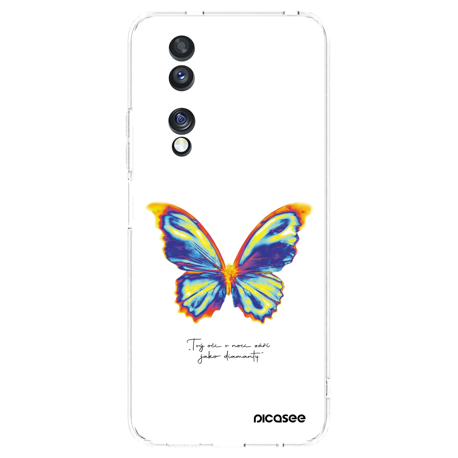 Picasee silikonový průhledný obal pro Honor 70 - Diamanty White