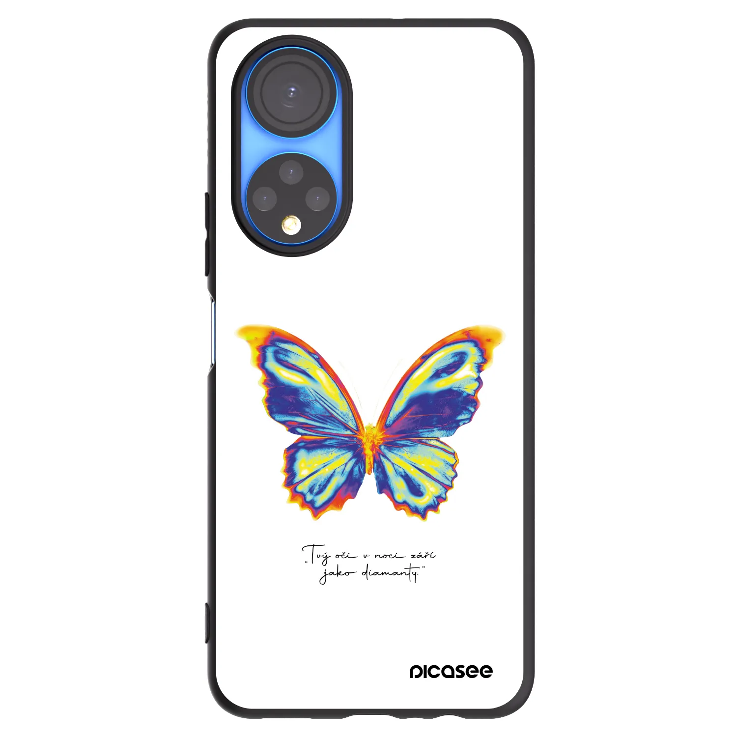 Picasee silikonový černý obal pro Honor X7 - Diamanty White