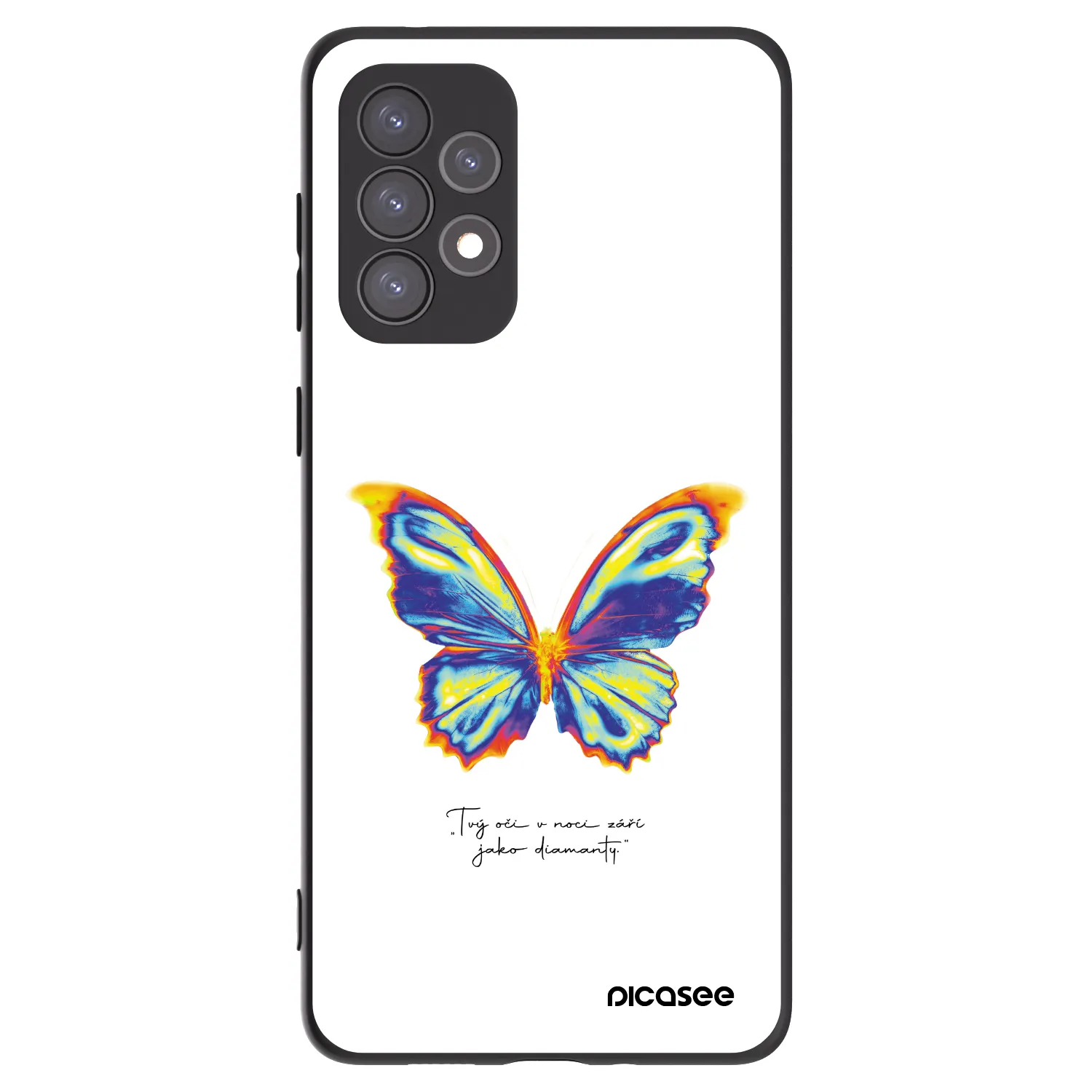 Picasee silikonový černý obal pro Samsung Galaxy A73 5G - Diamanty White