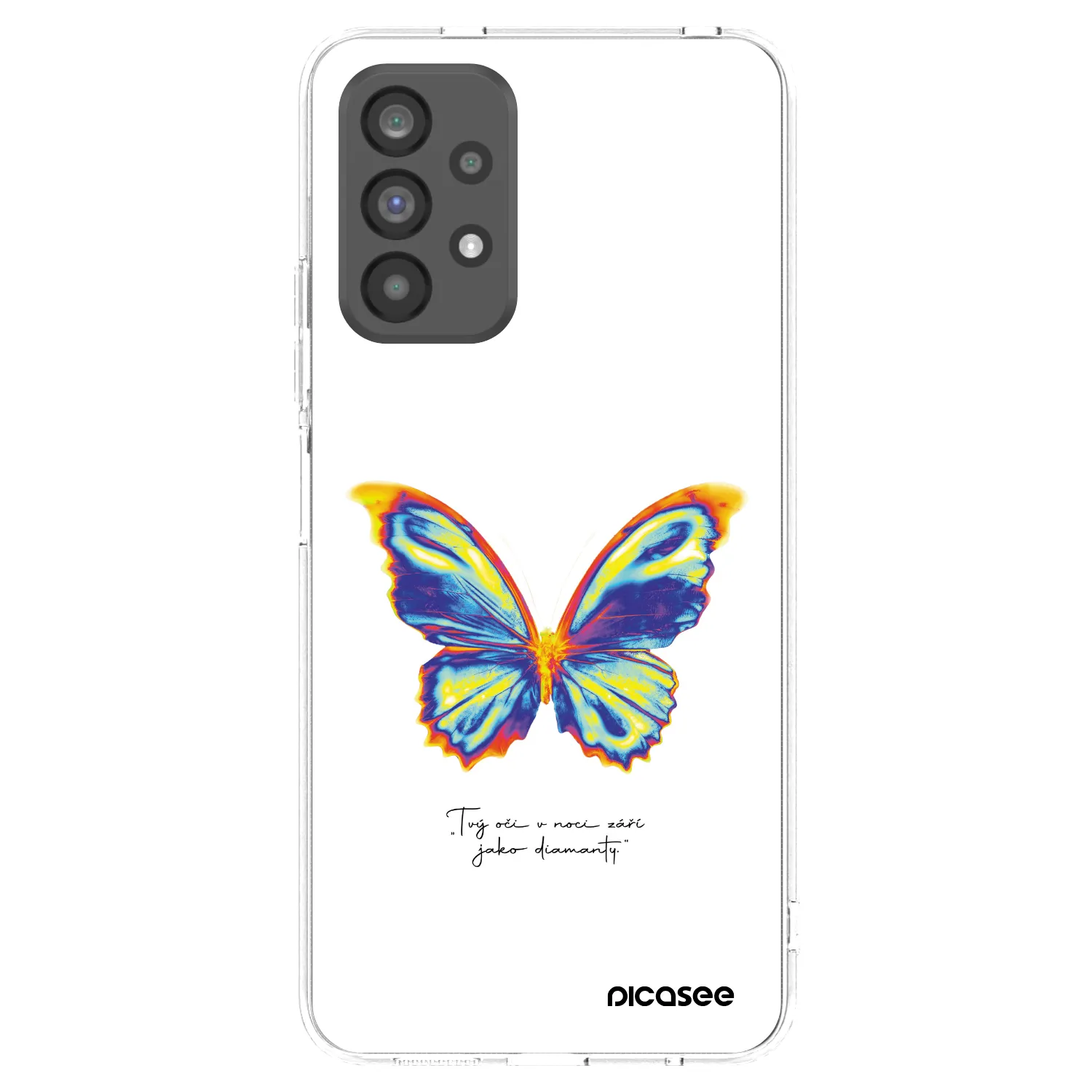 Picasee silikonový průhledný obal pro Samsung Galaxy A73 5G - Diamanty White