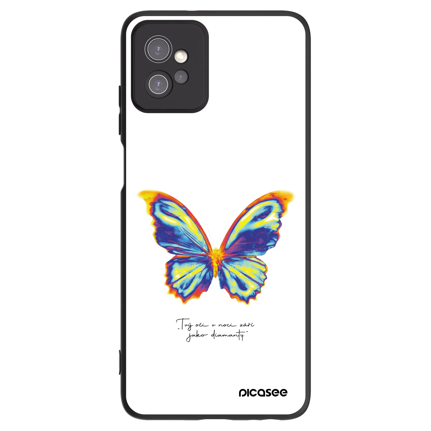 Picasee silikonový černý obal pro Motorola Moto G32 - Diamanty White