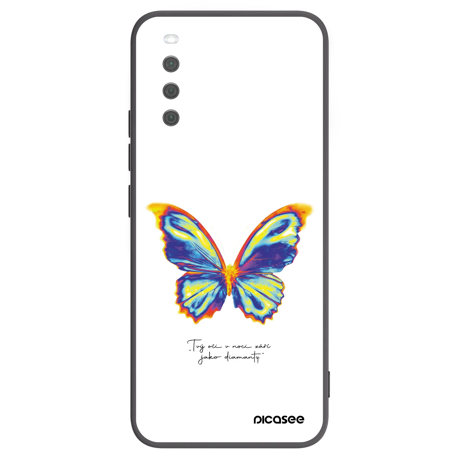 Picasee silikonový černý obal pro Sony Xperia 10 III - Diamanty White