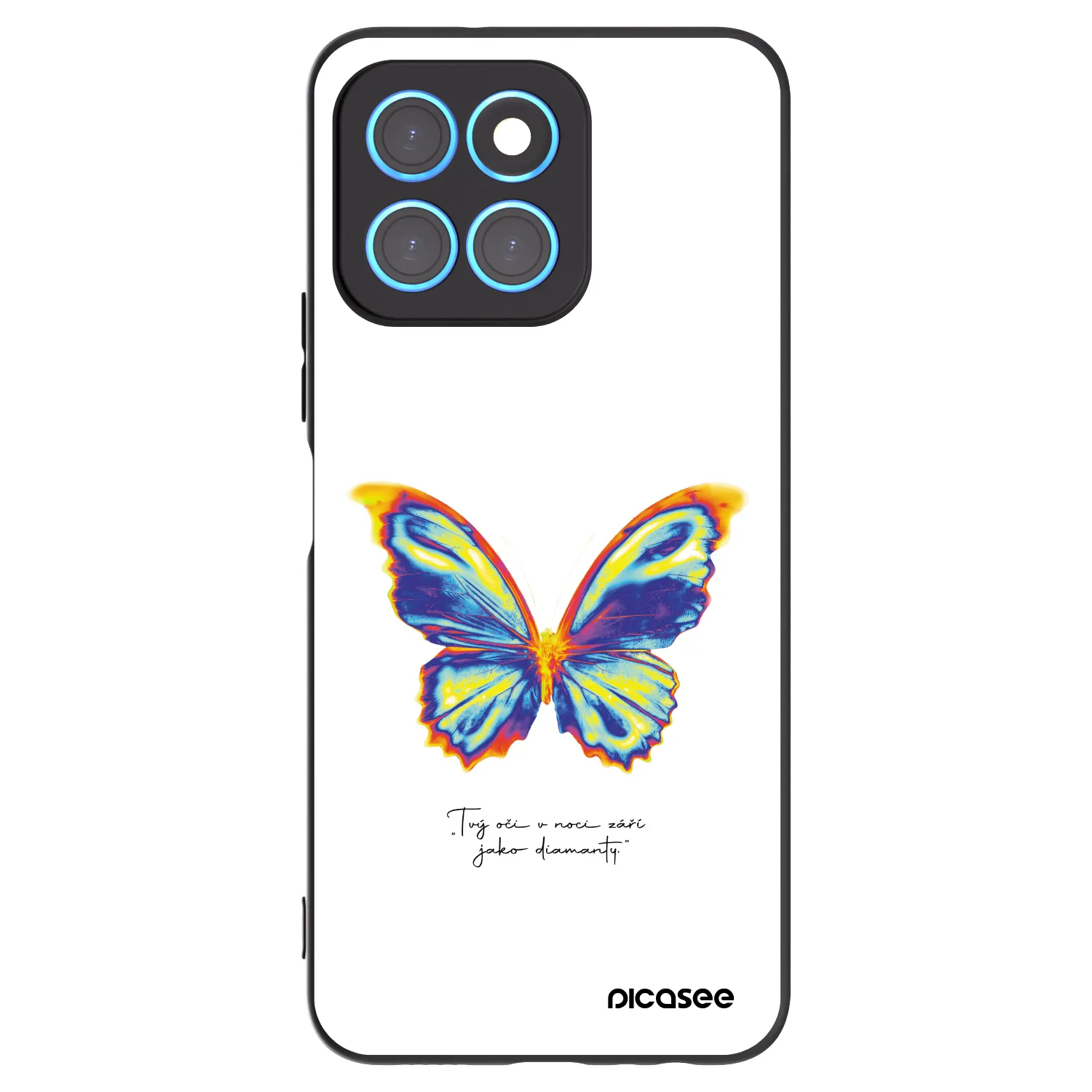 Picasee silikonový černý obal pro Honor X6 - Diamanty White