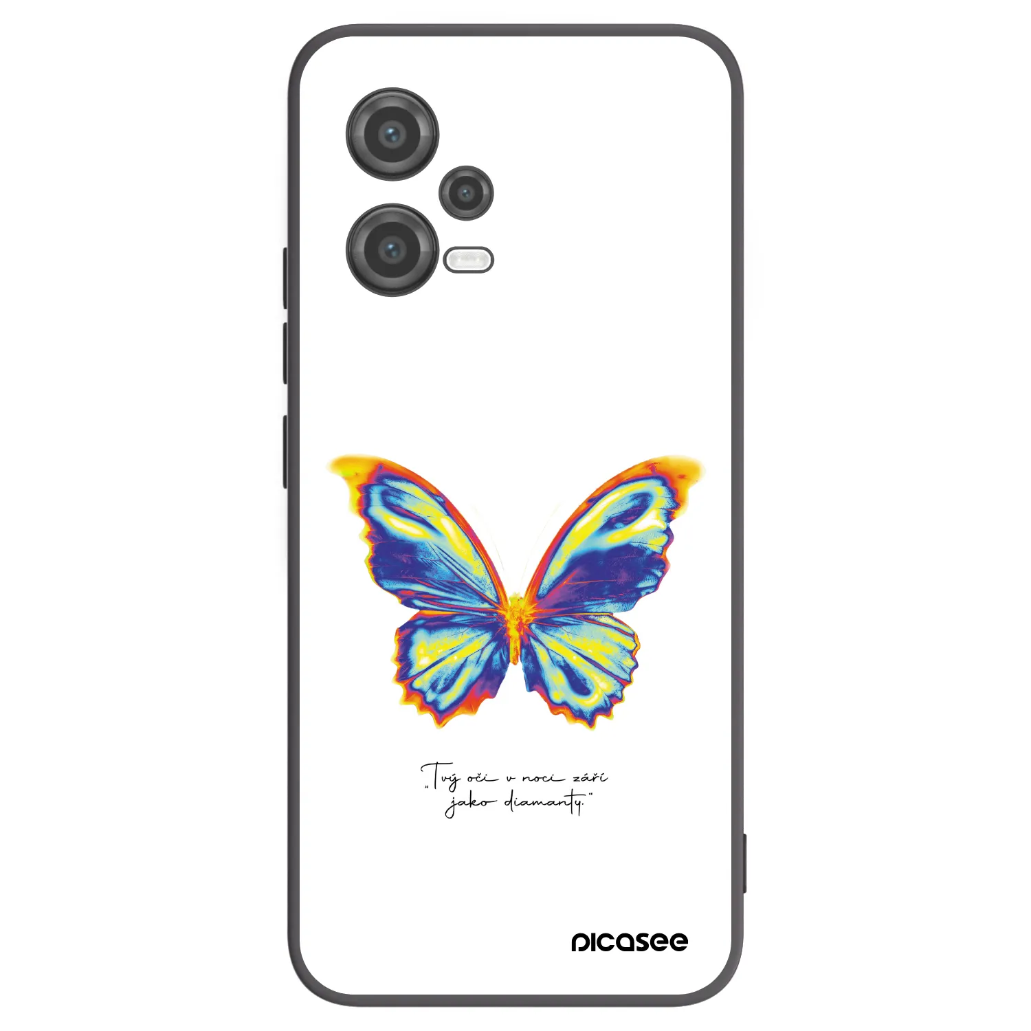 Picasee silikonový černý obal pro Xiaomi Poco X5 - Diamanty White