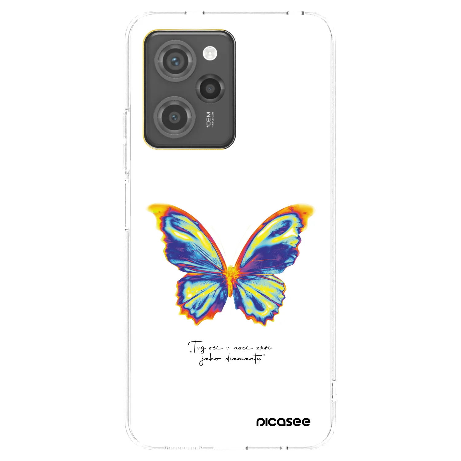 Picasee silikonový průhledný obal pro Xiaomi Poco X5 Pro - Diamanty White