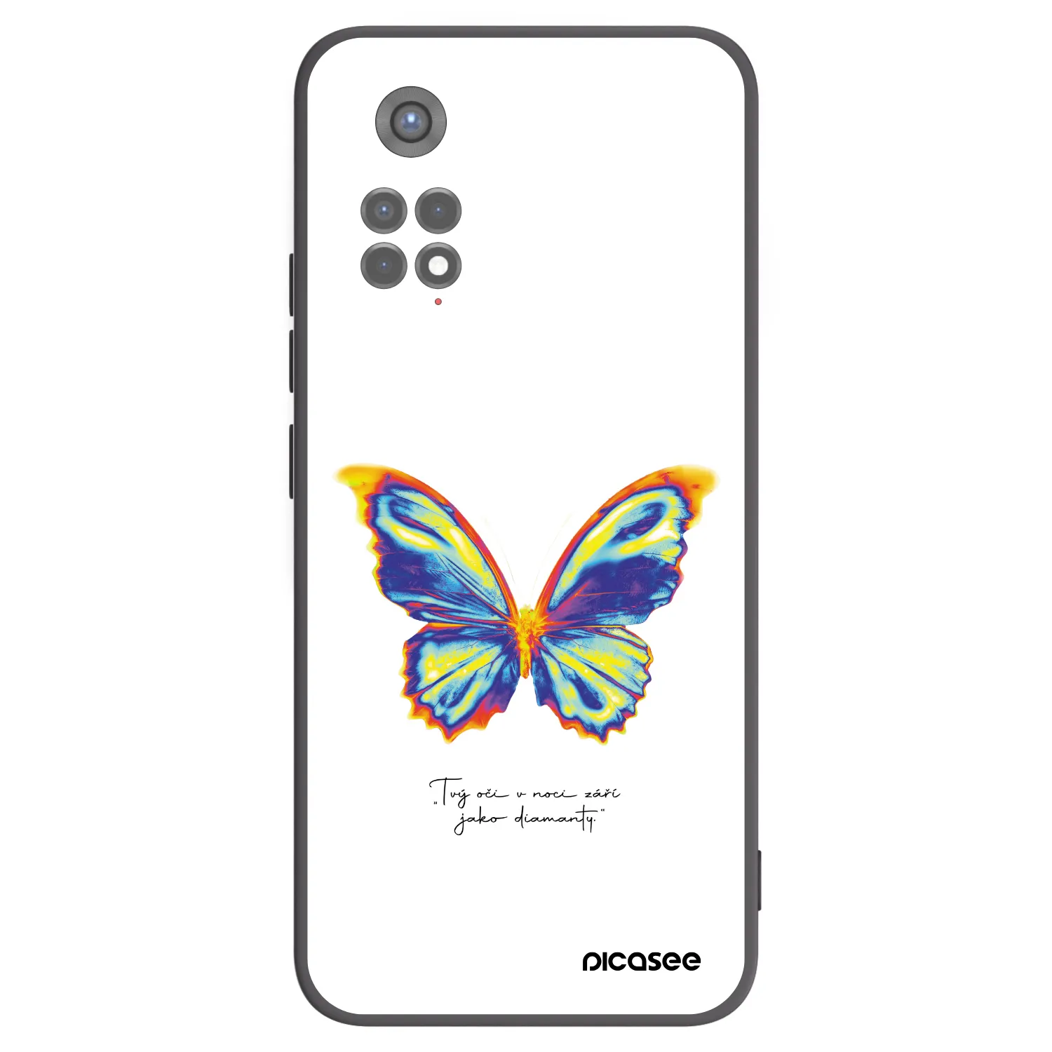 Picasee silikonový černý obal pro Xiaomi Redmi Note 11S 5G - Diamanty White