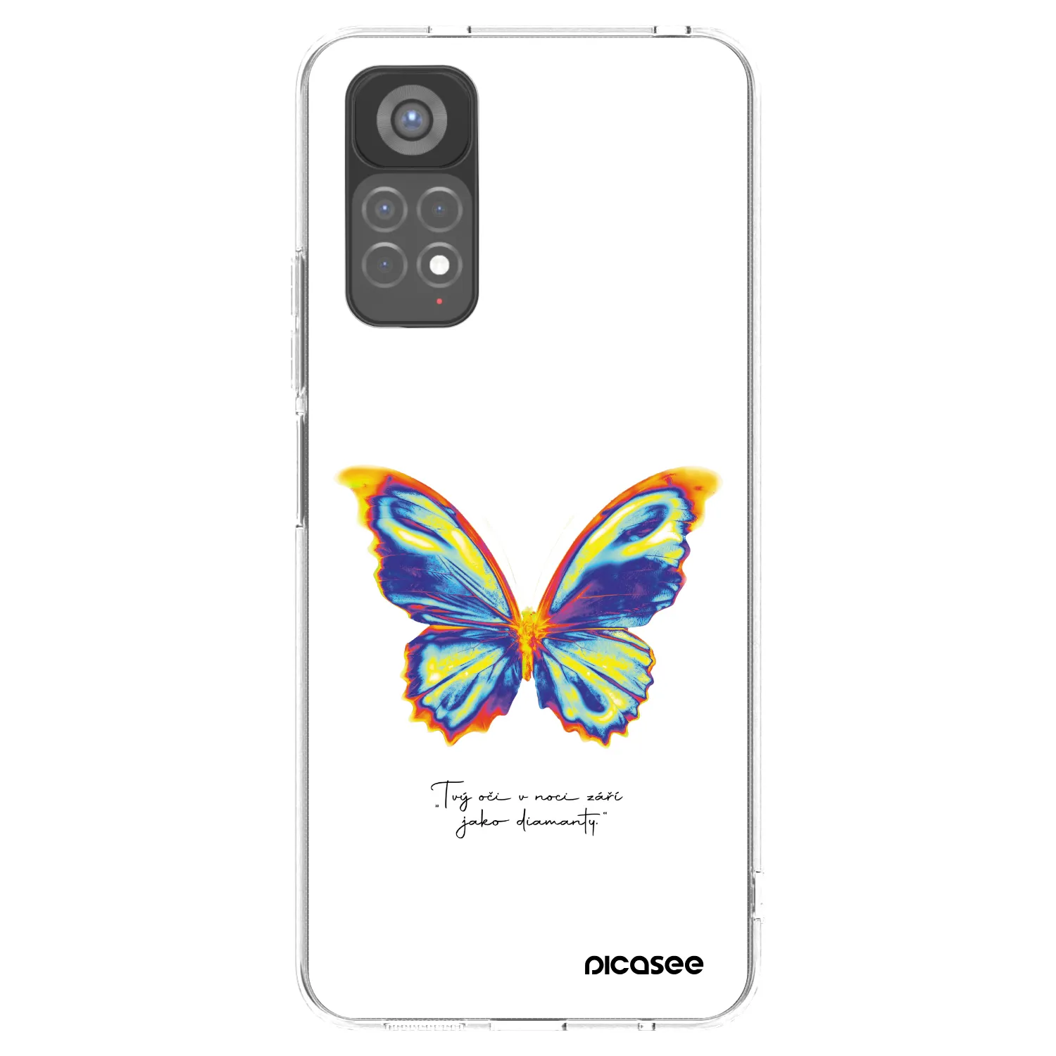 Picasee silikonový průhledný obal pro Xiaomi Redmi Note 11S 5G - Diamanty White