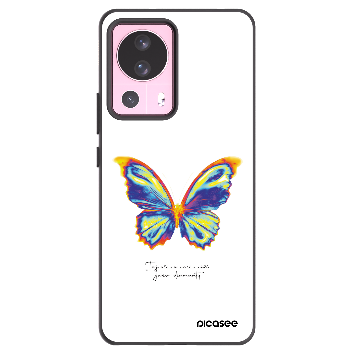 Picasee silikonový černý obal pro Xiaomi 13 Lite - Diamanty White
