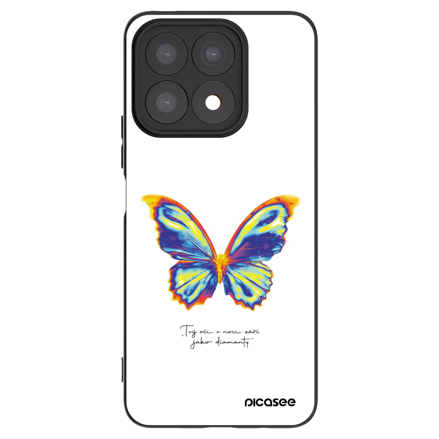 Picasee silikonový černý obal pro Honor X8a - Diamanty White
