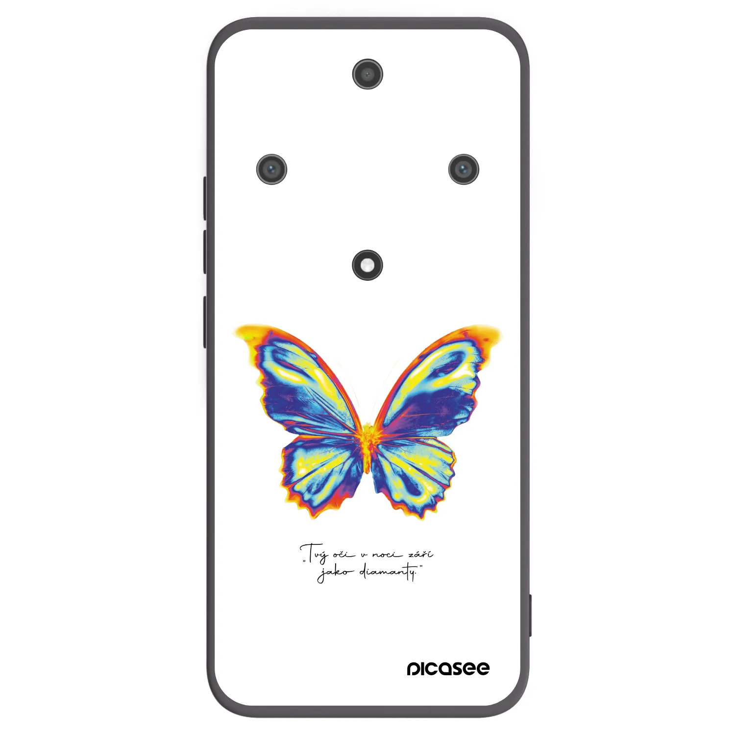 Picasee silikonový černý obal pro Honor Magic5 Lite 5G - Diamanty White