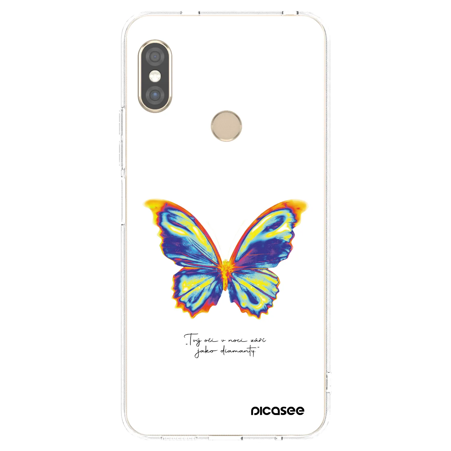 Picasee silikonový průhledný obal pro Xiaomi Redmi Note 5 Global - Diamanty White