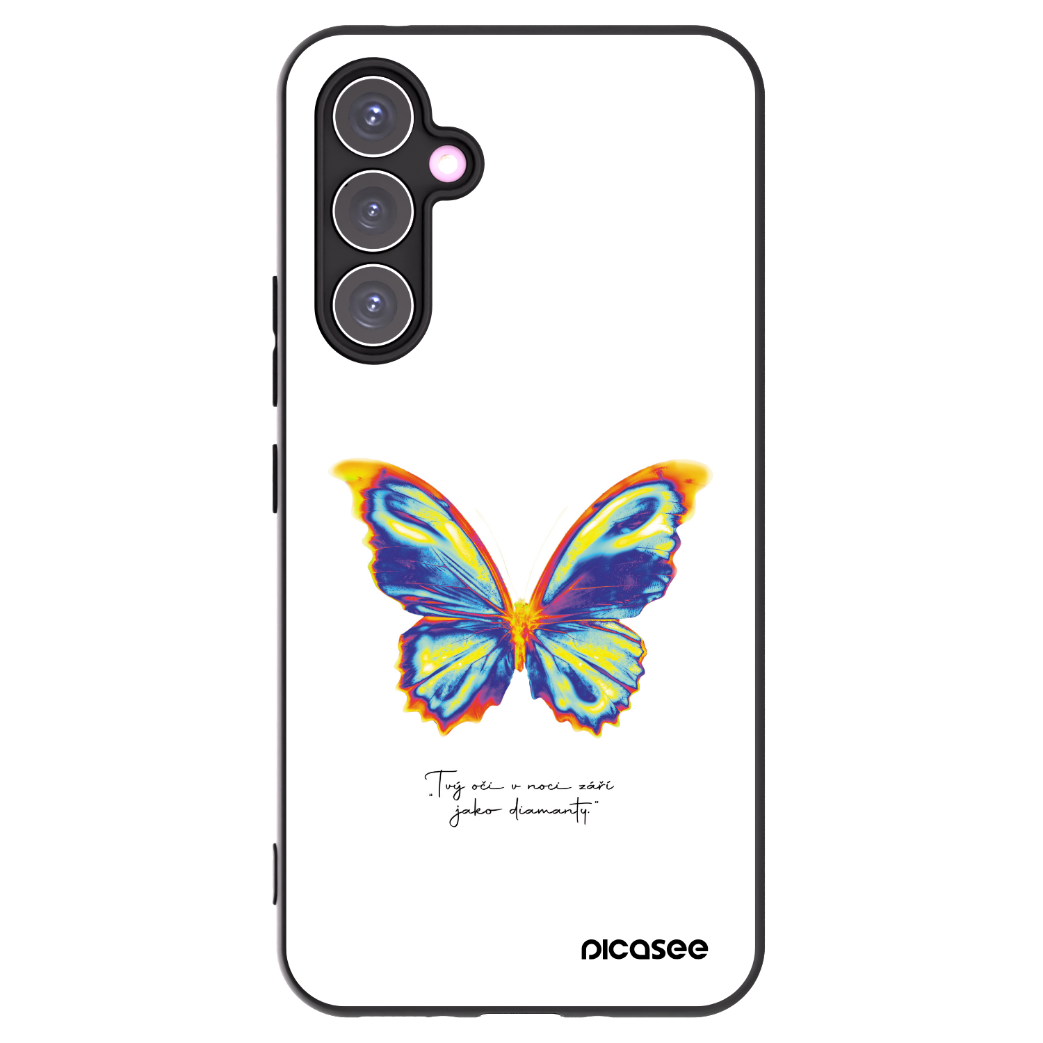 Picasee silikonový černý obal pro Samsung Galaxy A54 5G A546B - Diamanty White