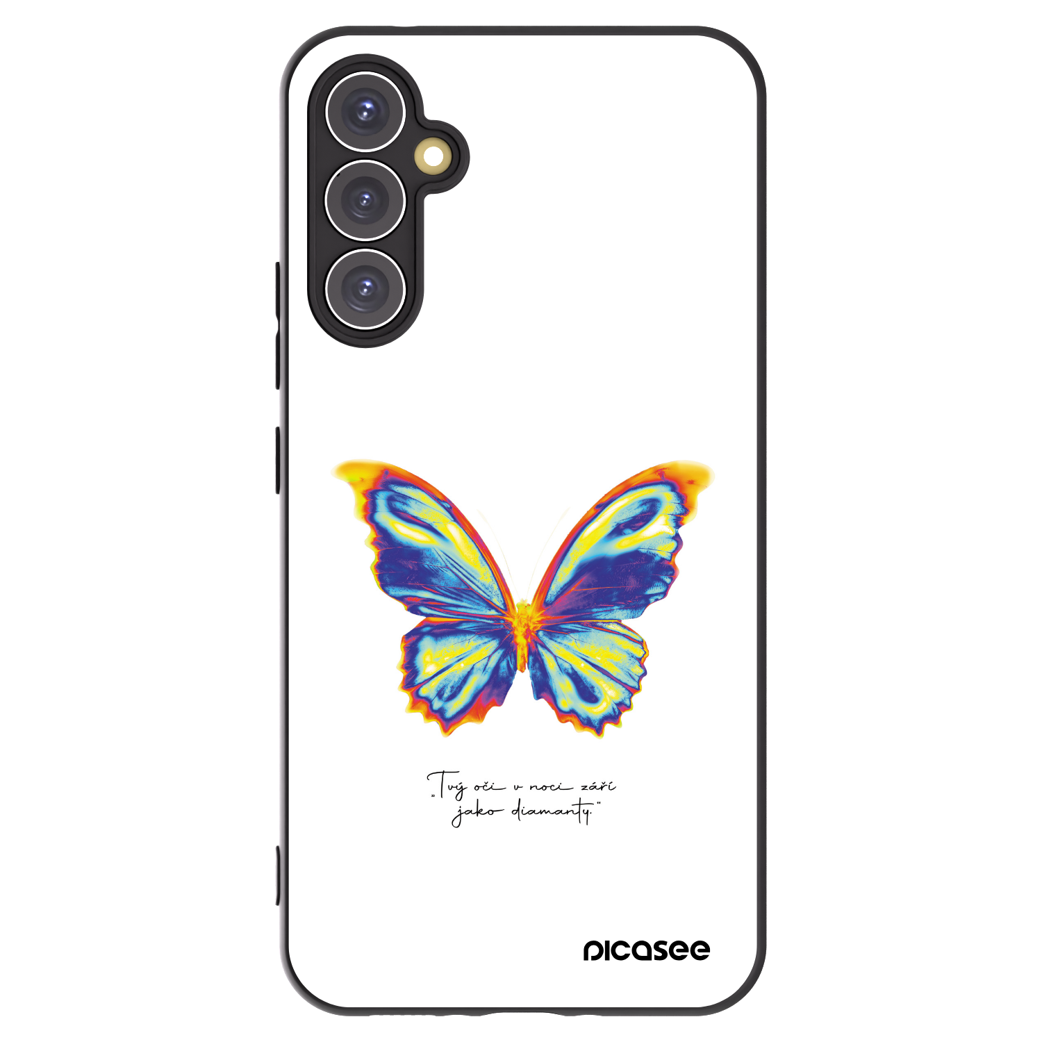 Picasee silikonový černý obal pro Samsung Galaxy A34 5G A346B - Diamanty White
