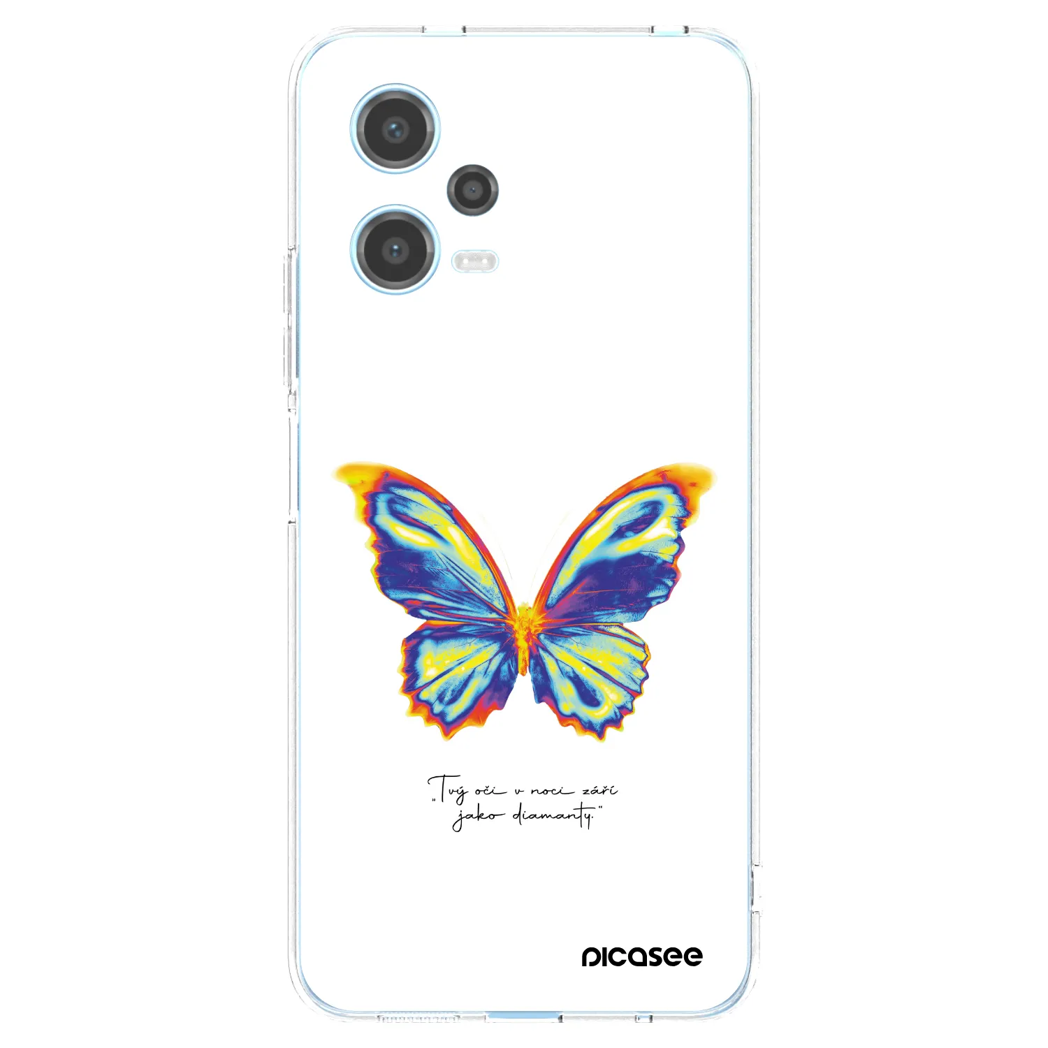 Picasee silikonový průhledný obal pro Xiaomi Redmi Note 12 5G - Diamanty White
