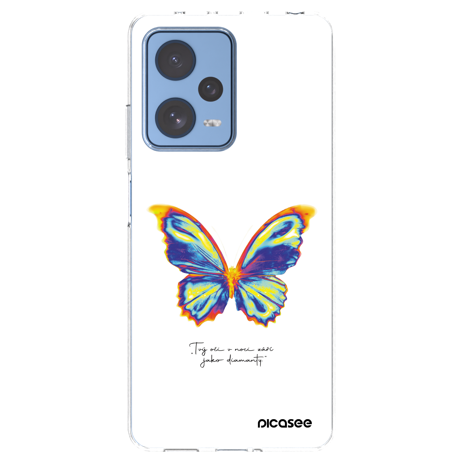 Picasee silikonový průhledný obal pro Xiaomi Redmi Note 12 Pro 5G - Diamanty White