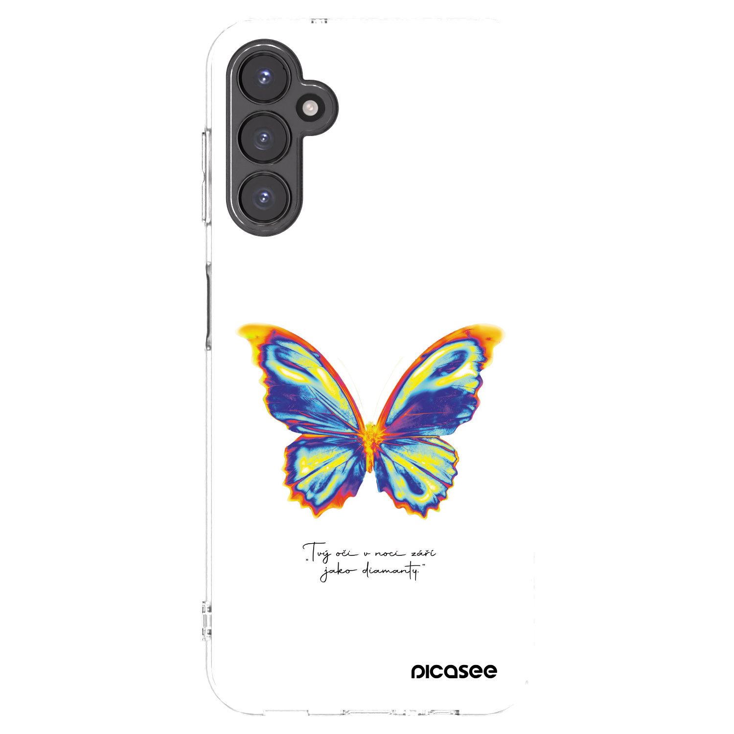 Picasee silikonový průhledný obal pro Samsung Galaxy A14 4G A145R - Diamanty White