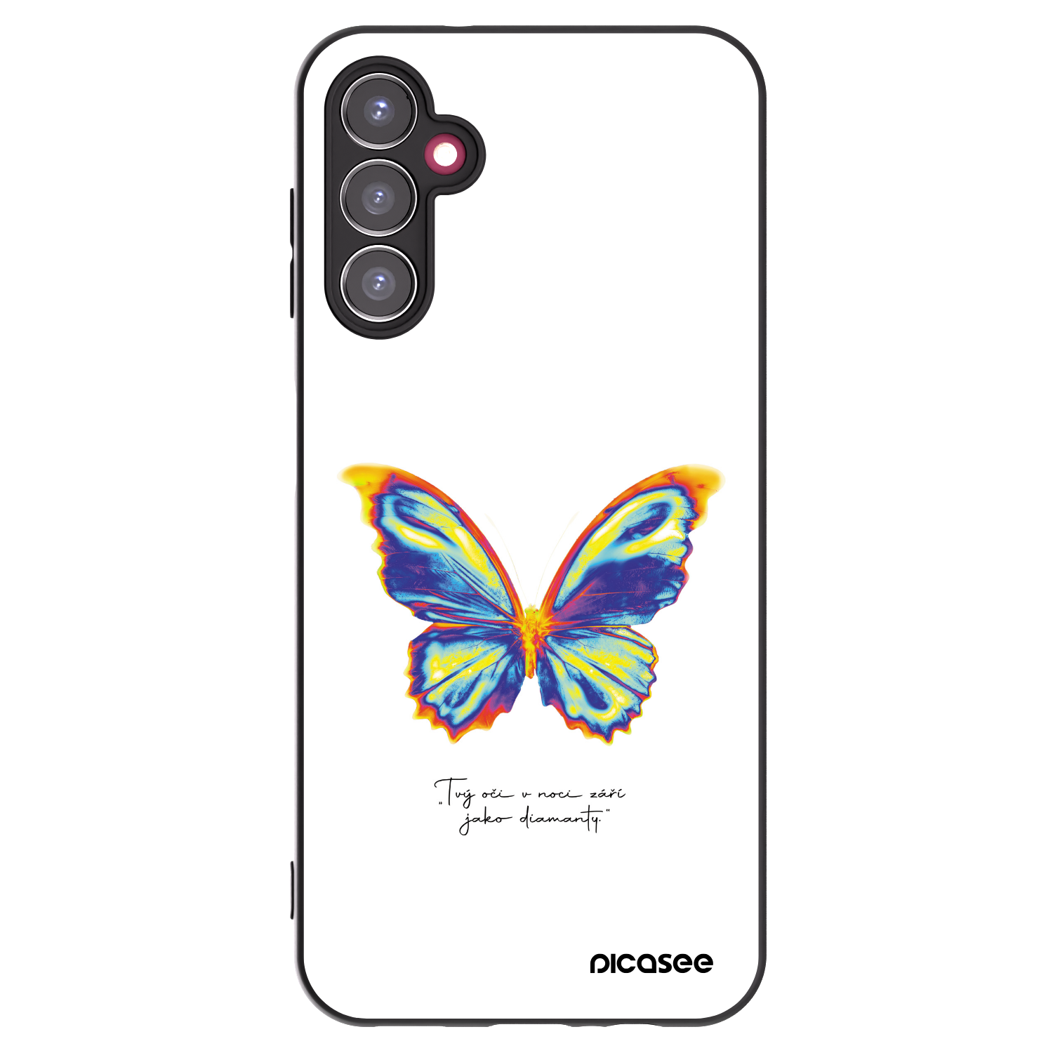Picasee silikonový černý obal pro Samsung Galaxy A14 5G A146P - Diamanty White