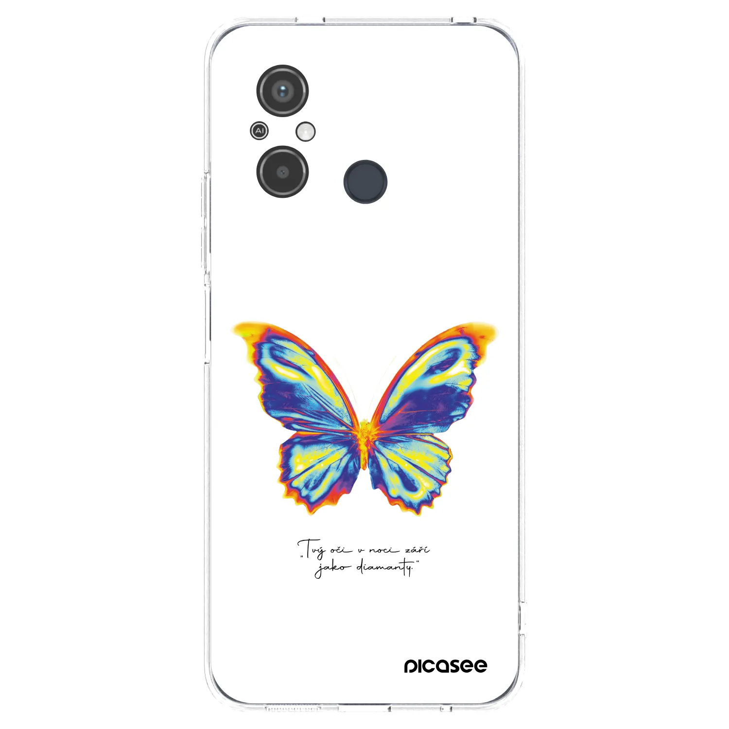 Picasee silikonový průhledný obal pro Xiaomi Redmi 12C - Diamanty White