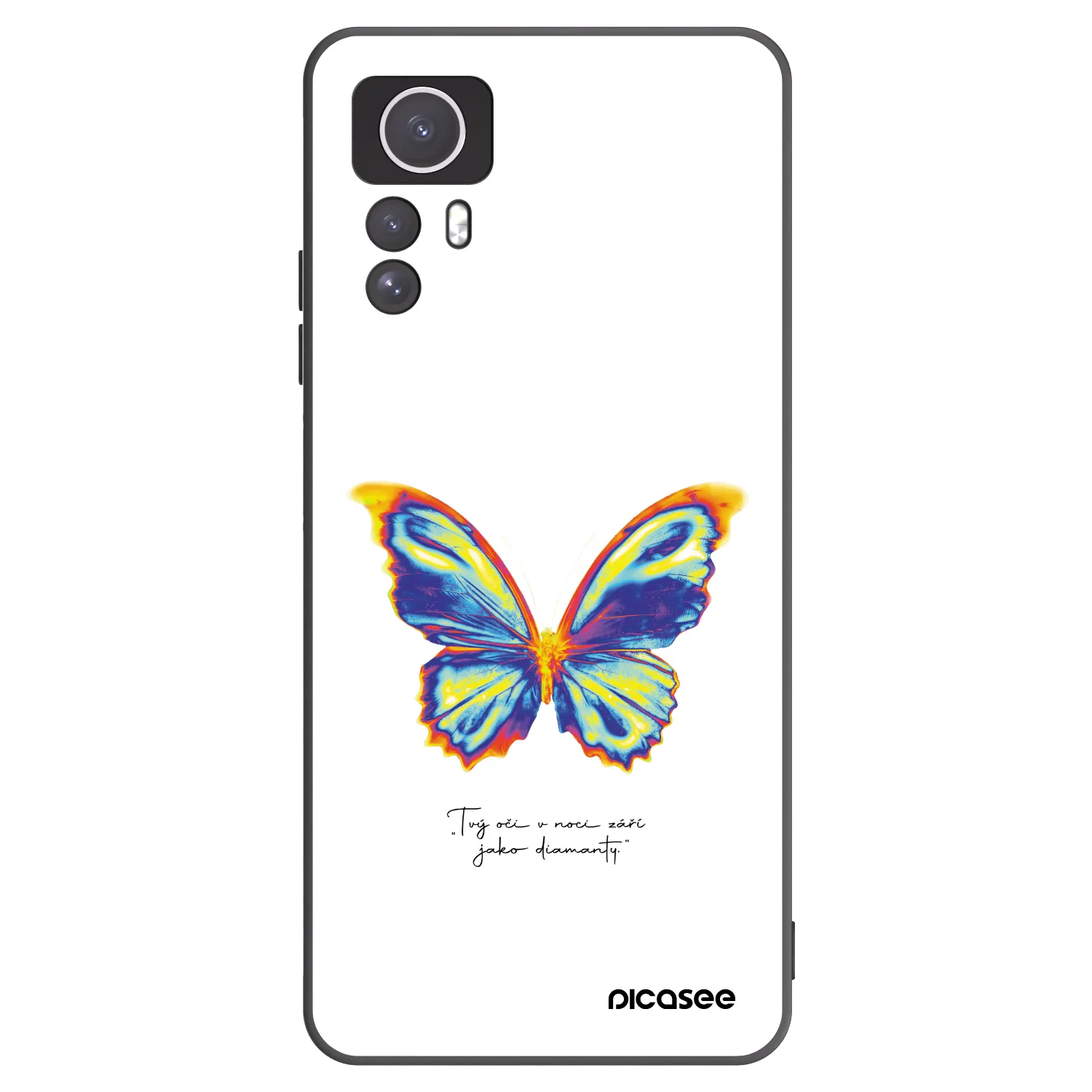 Picasee silikonový černý obal pro Xiaomi Redmi Note 12S - Diamanty White